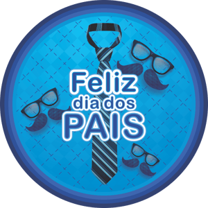 CAPA PAINEL REDONDO DIA DOS PAIS | TECIDO PREMIUM  | VÁRIOS MODELOS - 1.50X1.50M E 50X50CM