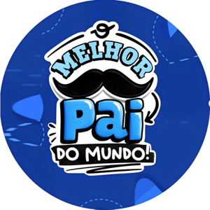 CAPA PAINEL REDONDO DIA DOS PAIS | TECIDO PREMIUM  | VÁRIOS MODELOS - 1.50X1.50M E 50X50CM