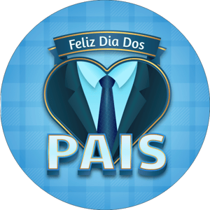 CAPA PAINEL REDONDO DIA DOS PAIS | TECIDO PREMIUM  | VÁRIOS MODELOS - 1.50X1.50M E 50X50CM