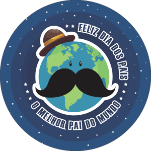 CAPA PAINEL REDONDO DIA DOS PAIS | TECIDO PREMIUM  | VÁRIOS MODELOS - 1.50X1.50M E 50X50CM