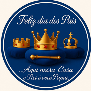 CAPA PAINEL REDONDO DIA DOS PAIS | TECIDO PREMIUM  | VÁRIOS MODELOS - 1.50X1.50M E 50X50CM