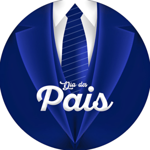 CAPA PAINEL REDONDO DIA DOS PAIS | TECIDO PREMIUM  | VÁRIOS MODELOS - 1.50X1.50M E 50X50CM