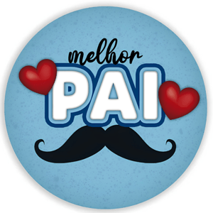 CAPA PAINEL REDONDO DIA DOS PAIS | TECIDO PREMIUM  | VÁRIOS MODELOS - 1.50X1.50M E 50X50CM