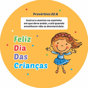 CAPA PAINEL REDONDO DIA DAS CRIANÇAS | TECIDO PREMIUM  | VÁRIOS MODELOS - 1.50X1.50M E 50X50CM