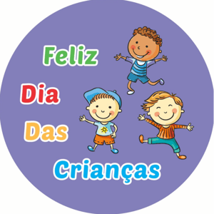 CAPA PAINEL REDONDO DIA DAS CRIANÇAS | TECIDO PREMIUM  | VÁRIOS MODELOS - 1.50X1.50M E 50X50CM