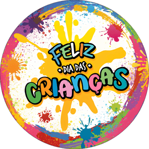 CAPA PAINEL REDONDO DIA DAS CRIANÇAS | TECIDO PREMIUM  | VÁRIOS MODELOS - 1.50X1.50M E 50X50CM