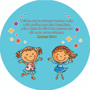 CAPA PAINEL REDONDO DIA DAS CRIANÇAS | TECIDO PREMIUM  | VÁRIOS MODELOS - 1.50X1.50M E 50X50CM