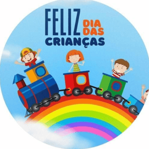 CAPA PAINEL REDONDO DIA DAS CRIANÇAS | TECIDO PREMIUM  | VÁRIOS MODELOS - 1.50X1.50M E 50X50CM