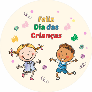 CAPA PAINEL REDONDO DIA DAS CRIANÇAS | TECIDO PREMIUM  | VÁRIOS MODELOS - 1.50X1.50M E 50X50CM