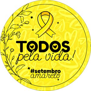 CAPA PAINEL REDONDO SETEMBRO AMARELO | TECIDO PREMIUM  | VÁRIOS MODELOS - 1.50X1.50M E 50X50CM