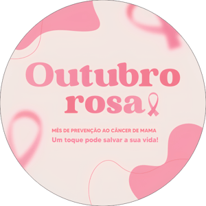 CAPA PAINEL REDONDO OUTUBRO ROSA | TECIDO PREMIUM  | VÁRIOS MODELOS - 1.50X1.50M E 50X50CM