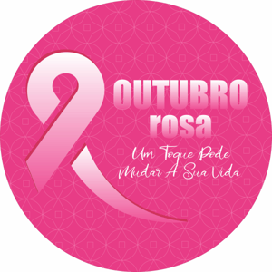 CAPA PAINEL REDONDO OUTUBRO ROSA | TECIDO PREMIUM  | VÁRIOS MODELOS - 1.50X1.50M E 50X50CM