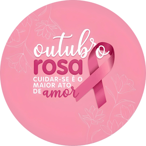 CAPA PAINEL REDONDO OUTUBRO ROSA | TECIDO PREMIUM  | VÁRIOS MODELOS - 1.50X1.50M E 50X50CM