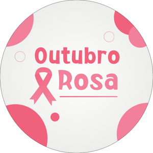 CAPA PAINEL REDONDO OUTUBRO ROSA | TECIDO PREMIUM  | VÁRIOS MODELOS - 1.50X1.50M E 50X50CM