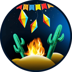 CAPA PAINEL REDONDO FESTA JUNINA | TECIDO PREMIUM  | VÁRIOS MODELOS - 1.50X1.50M E 50X50CM