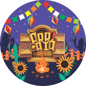 CAPA PAINEL REDONDO FESTA JUNINA | TECIDO PREMIUM  | VÁRIOS MODELOS - 1.50X1.50M E 50X50CM