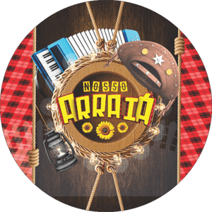 CAPA PAINEL REDONDO FESTA JUNINA | TECIDO PREMIUM  | VÁRIOS MODELOS - 1.50X1.50M E 50X50CM