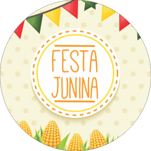 CAPA PAINEL REDONDO FESTA JUNINA | TECIDO PREMIUM  | VÁRIOS MODELOS - 1.50X1.50M E 50X50CM