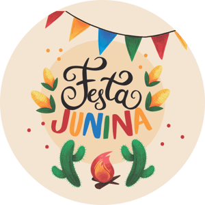 CAPA PAINEL REDONDO FESTA JUNINA | TECIDO PREMIUM  | VÁRIOS MODELOS - 1.50X1.50M E 50X50CM