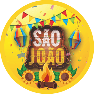 CAPA PAINEL REDONDO FESTA JUNINA | TECIDO PREMIUM  | VÁRIOS MODELOS - 1.50X1.50M E 50X50CM