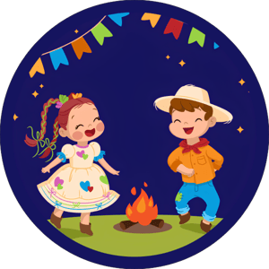 CAPA PAINEL REDONDO FESTA JUNINA | TECIDO PREMIUM  | VÁRIOS MODELOS - 1.50X1.50M E 50X50CM