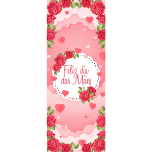 CAPA PAINEL PORTA DIA DAS MÃES  | TECIDO PREMIUM  | VÁRIOS MODELOS - 85cm x 2.10M