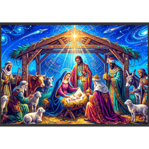 CAPA FUNDO FOTOGRÁFICO HORIZONTAL NATAL PRESÉPIO | TECIDO PREMIUM  | VÁRIOS MODELOS - 2.20X1.50M