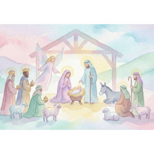 CAPA FUNDO FOTOGRÁFICO HORIZONTAL NATAL PRESÉPIO | TECIDO PREMIUM  | VÁRIOS MODELOS - 2.20X1.50M