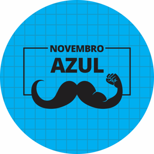 CAPA PAINEL REDONDO NOVEMBRO AZUL | TECIDO PREMIUM  | VÁRIOS MODELOS - 1.50X1.50M E 50X50CM