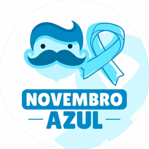 CAPA PAINEL REDONDO NOVEMBRO AZUL | TECIDO PREMIUM  | VÁRIOS MODELOS - 1.50X1.50M E 50X50CM