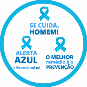 CAPA PAINEL REDONDO NOVEMBRO AZUL | TECIDO PREMIUM  | VÁRIOS MODELOS - 1.50X1.50M E 50X50CM