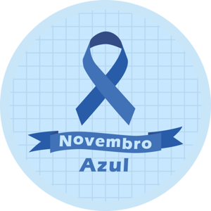 CAPA PAINEL REDONDO NOVEMBRO AZUL | TECIDO PREMIUM  | VÁRIOS MODELOS - 1.50X1.50M E 50X50CM