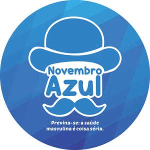 CAPA PAINEL REDONDO NOVEMBRO AZUL | TECIDO PREMIUM  | VÁRIOS MODELOS - 1.50X1.50M E 50X50CM