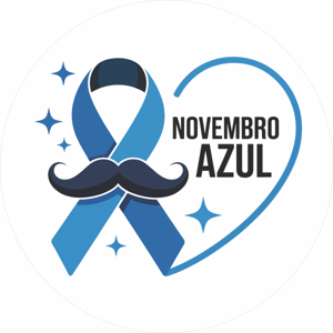 CAPA PAINEL REDONDO NOVEMBRO AZUL | TECIDO PREMIUM  | VÁRIOS MODELOS - 1.50X1.50M E 50X50CM