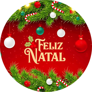 CAPA PAINEL REDONDO NATAL | TECIDO PREMIUM  | VÁRIOS MODELOS - 1.50X1.50M E 50X50CM
