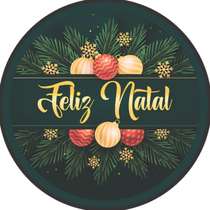 CAPA PAINEL REDONDO NATAL | TECIDO PREMIUM  | VÁRIOS MODELOS - 1.50X1.50M E 50X50CM