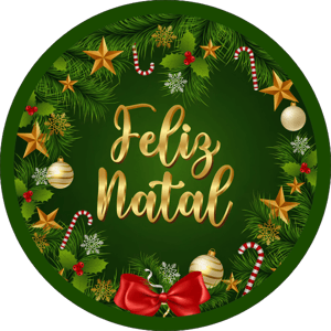 CAPA PAINEL REDONDO NATAL | TECIDO PREMIUM  | VÁRIOS MODELOS - 1.50X1.50M E 50X50CM