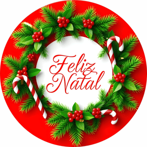 CAPA PAINEL REDONDO NATAL | TECIDO PREMIUM  | VÁRIOS MODELOS - 1.50X1.50M E 50X50CM