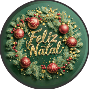 CAPA PAINEL REDONDO NATAL | TECIDO PREMIUM  | VÁRIOS MODELOS - 1.50X1.50M E 50X50CM