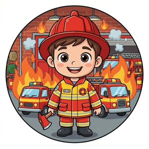 CAPA PAINEL REDONDO PROFISSÕES INFANTIL MENINOS  | TECIDO PREMIUM  | VÁRIOS MODELOS - 1.50X1.50M E 50X50CM
