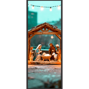 CAPA PAINEL PORTA NATAL PRESÉPIO | TECIDO PREMIUM  | VÁRIOS MODELOS - 85cm x 2.10M