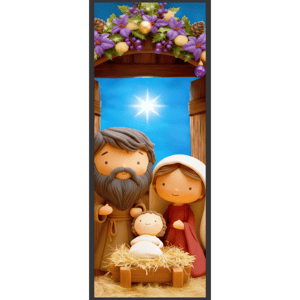 CAPA PAINEL PORTA NATAL PRESÉPIO | TECIDO PREMIUM  | VÁRIOS MODELOS - 85cm x 2.10M