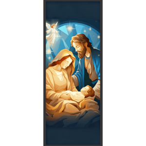 CAPA PAINEL PORTA NATAL PRESÉPIO | TECIDO PREMIUM  | VÁRIOS MODELOS - 85cm x 2.10M