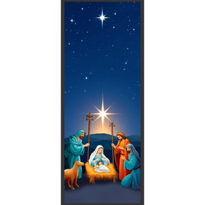 CAPA PAINEL PORTA NATAL PRESÉPIO | TECIDO PREMIUM  | VÁRIOS MODELOS - 85cm x 2.10M