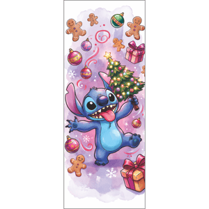 CAPA PAINEL PORTA NATAL STITCH| TECIDO PREMIUM  | VÁRIOS MODELOS - 85cm x 2.10M