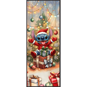 CAPA PAINEL PORTA NATAL STITCH| TECIDO PREMIUM  | VÁRIOS MODELOS - 85cm x 2.10M