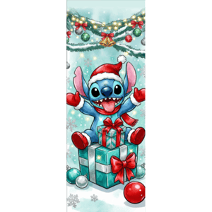 CAPA PAINEL PORTA NATAL STITCH| TECIDO PREMIUM  | VÁRIOS MODELOS - 85cm x 2.10M