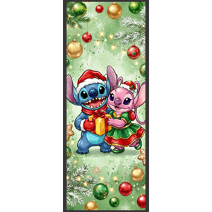 CAPA PAINEL PORTA NATAL STITCH| TECIDO PREMIUM  | VÁRIOS MODELOS - 85cm x 2.10M