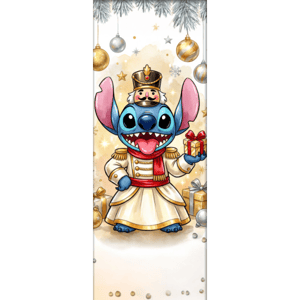 CAPA PAINEL PORTA NATAL STITCH| TECIDO PREMIUM  | VÁRIOS MODELOS - 85cm x 2.10M