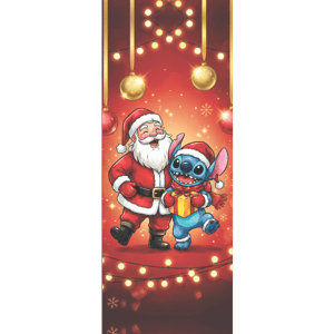 CAPA PAINEL PORTA NATAL STITCH| TECIDO PREMIUM  | VÁRIOS MODELOS - 85cm x 2.10M